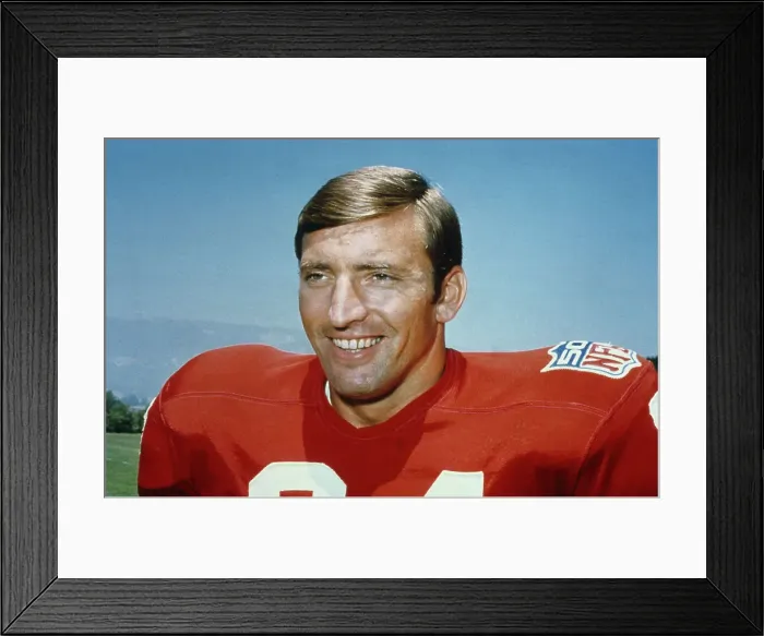 Framed Print : Portrait of Dave Wilcox