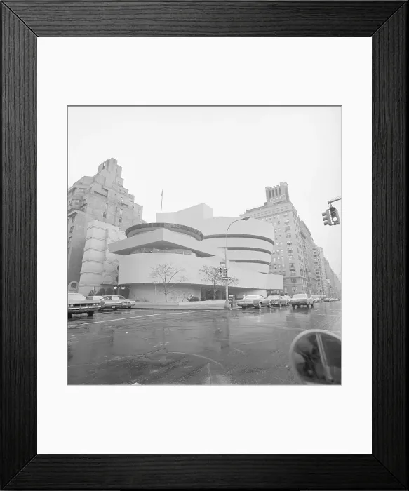 Framed Print : Exterior Of Guggenheim Museum 1970