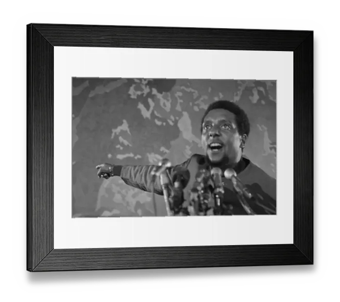 Framed Print : Stokely Carmichael Speaking