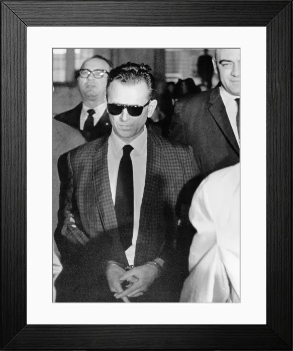 Framed Print : James E. Ray Being Escorted by Guards