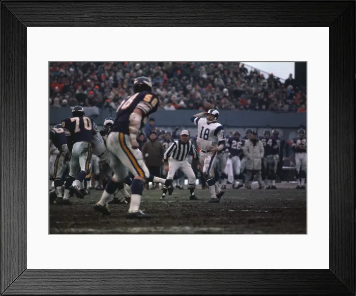 Framed Print : Roman Gabriel Passing to Les Johnson Framed Print : Roman Gabriel Passing to Les Johnson