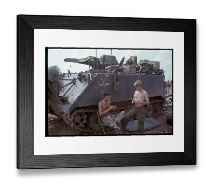 Framed Print : Troops Relax During Christmas Cease Fire