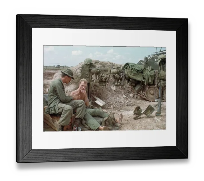 Framed Print : Troops Relax During Christmas Cease Fire Framed Print : Troops Relax During Christmas Cease Fire