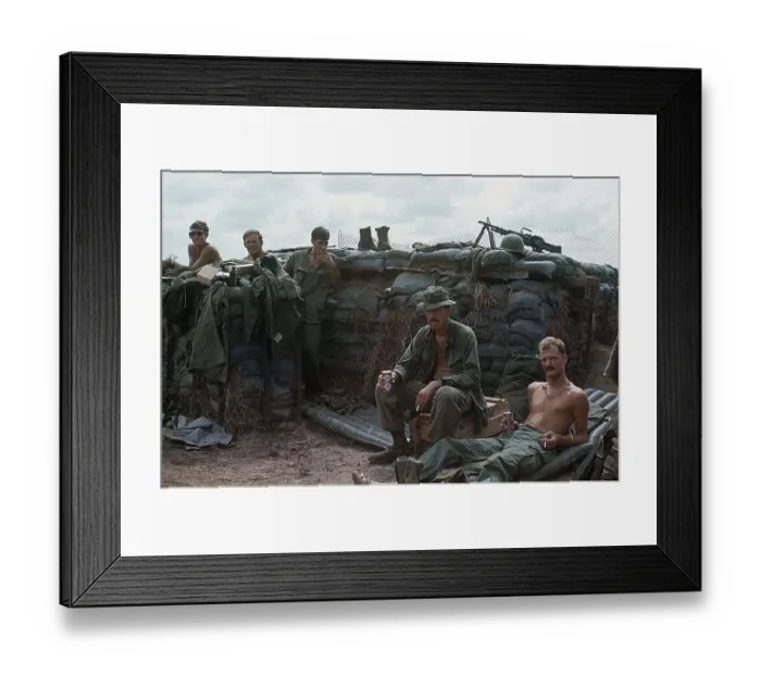 Framed Print : Troops Relax During Christmas Cease Fire