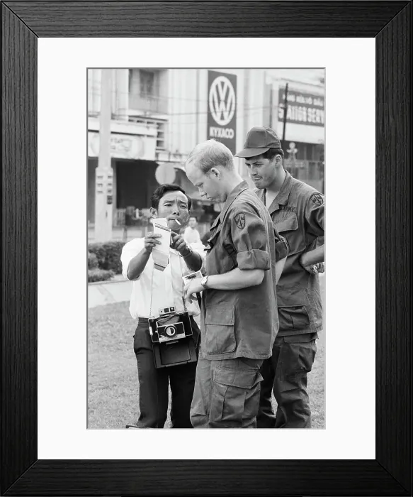 Framed Print : Soldiers Receiving Portraits Framed Print : Soldiers Receiving Portraits