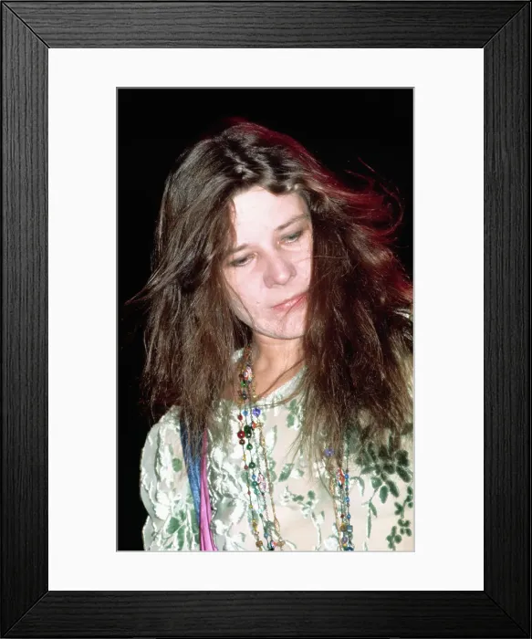 Framed Print : Janis Joplin on Stage in Concert