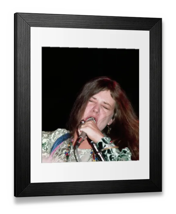 Framed Print : Janis Joplin Singing on Stage Framed Print : Janis Joplin Singing on Stage