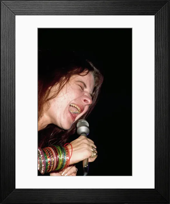 Framed Print : Janis Joplin Singing on Stage Framed Print : Janis Joplin Singing on Stage