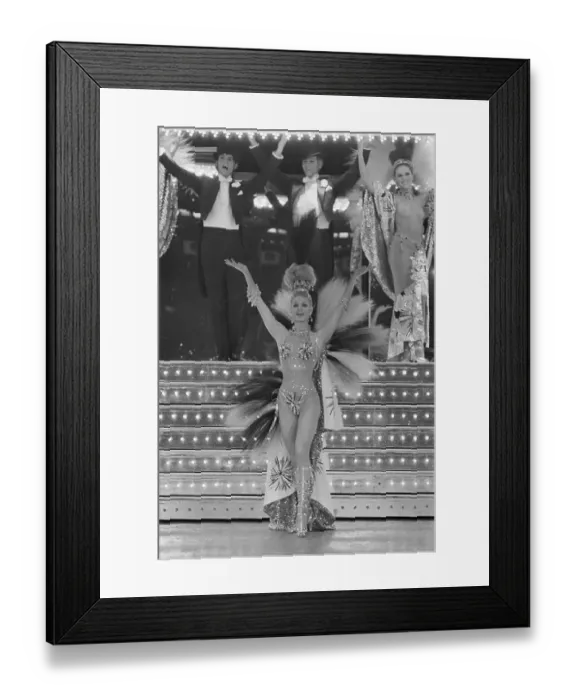 Framed Print : Dancer at Lido Club in Paris Framed Print : Dancer at Lido Club in Paris