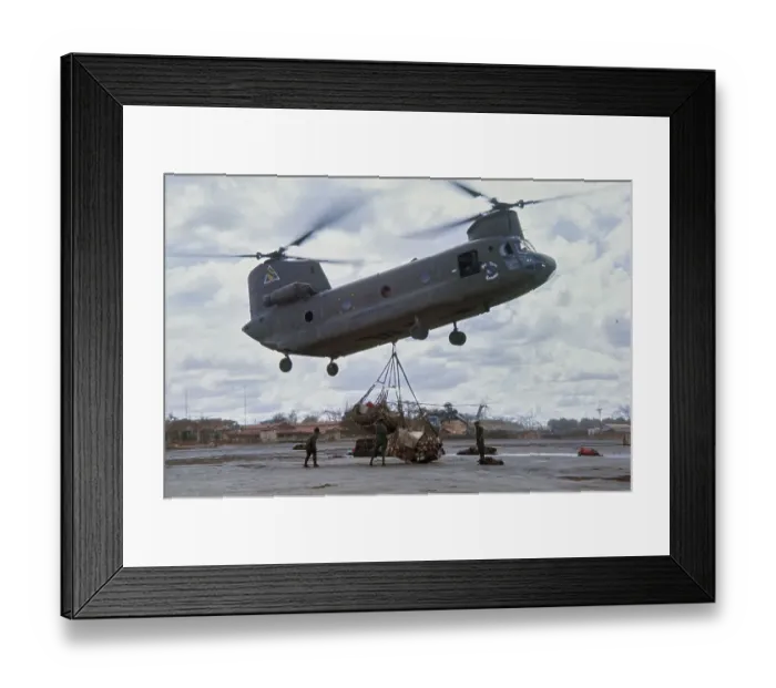 Framed Print : US Army Boeing CH-47 Chinook, Vietnam War Framed Print : US Army Boeing CH-47 Chinook, Vietnam War