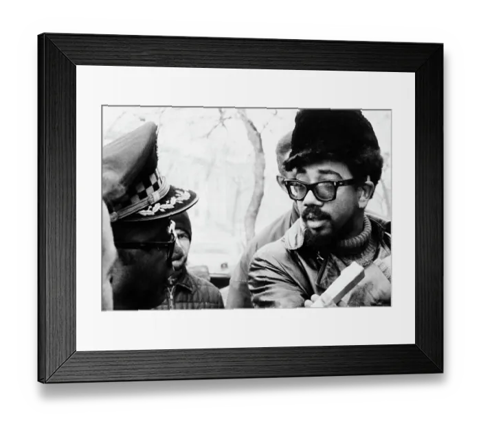 Framed Print : Black Panther Bobby Rush Talking Police Framed Print : Black Panther Bobby Rush Talking Police
