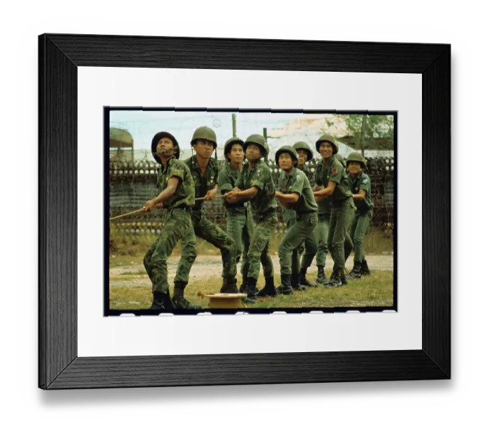 Framed Print : Soldiers Lifting Tower by Rope Framed Print : Soldiers Lifting Tower by Rope
