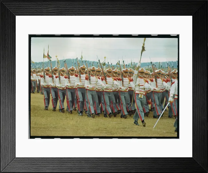 Framed Print : Soldiers During Outdoor Activity