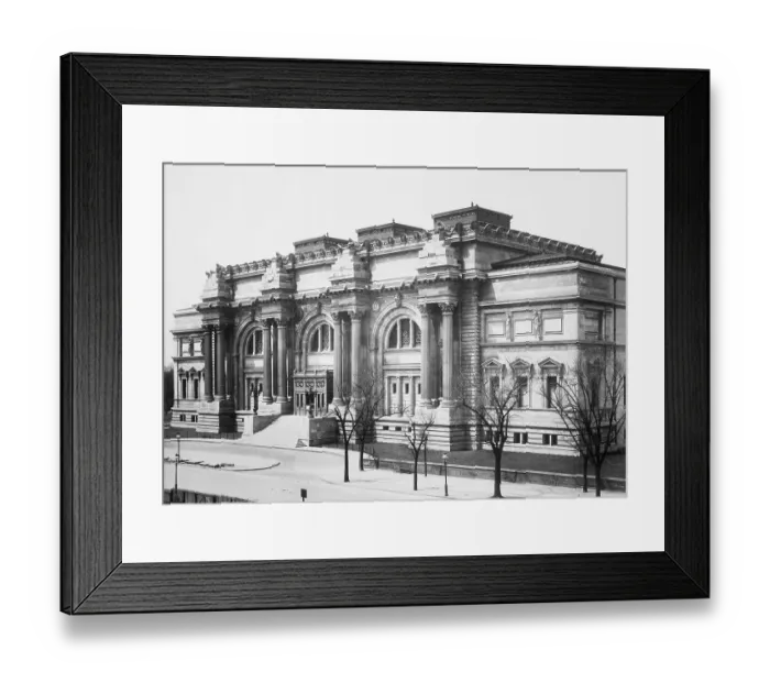 Framed Print : Fifth Avenue Facade of Metropolitan Museum of Art