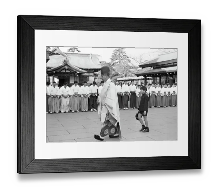 Framed Print : Prince Hiro in Ceremonial Procession Framed Print : Prince Hiro in Ceremonial Procession