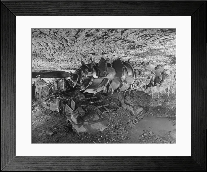 Framed Print : Mining Machine Gathering Coal Framed Print : Mining Machine Gathering Coal