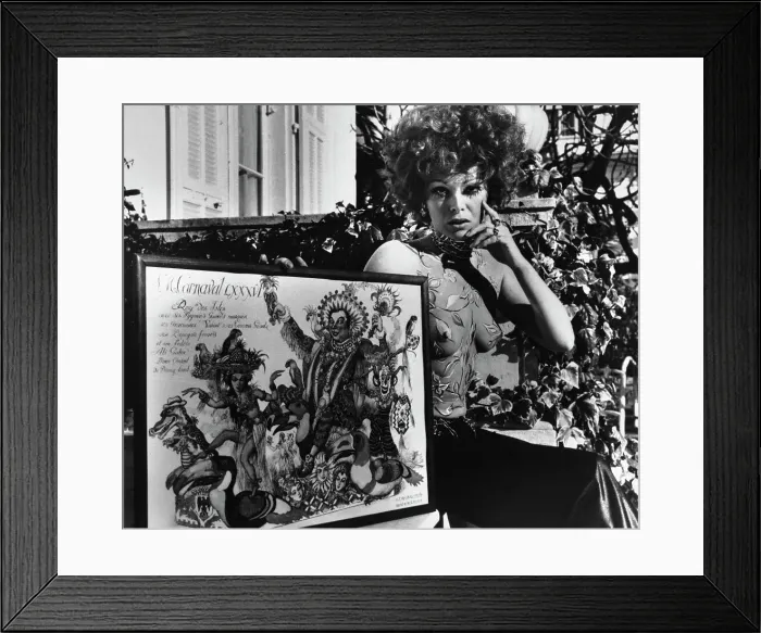 Framed Print : Painted Woman With Artwork Framed Print : Painted Woman With Artwork