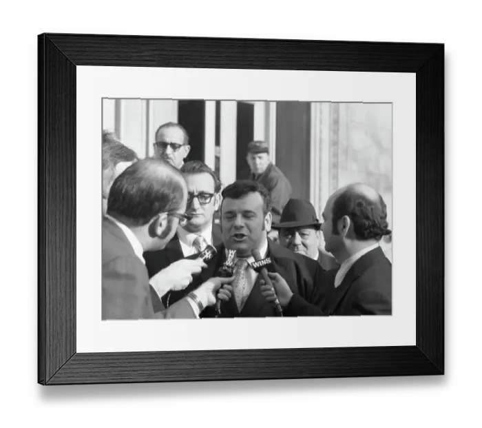 Framed Print : Anthony Imperiale Speaks To The Press Framed Print : Anthony Imperiale Speaks To The Press
