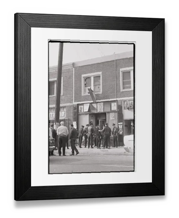 Framed Print : Black Panther Party Raid Framed Print : Black Panther Party Raid