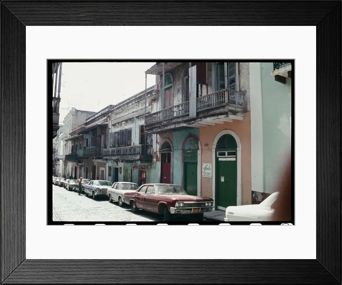 Framed Print : Street Scene in Old San Juan Framed Print : Street Scene in Old San Juan