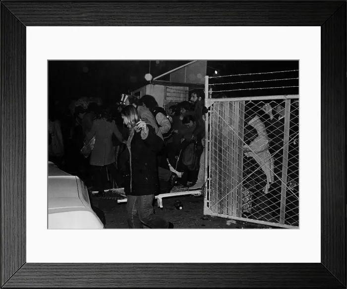 Framed Print : Fans Storm Gate Of Rock Festival Framed Print : Fans Storm Gate Of Rock Festival