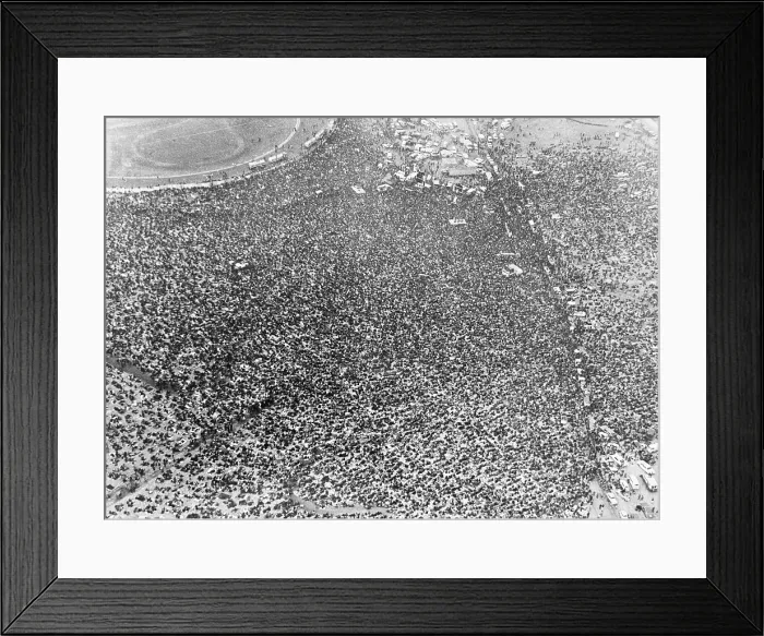 Framed Print : Aerial View of Crowd of Thousands Framed Print : Aerial View of Crowd of Thousands