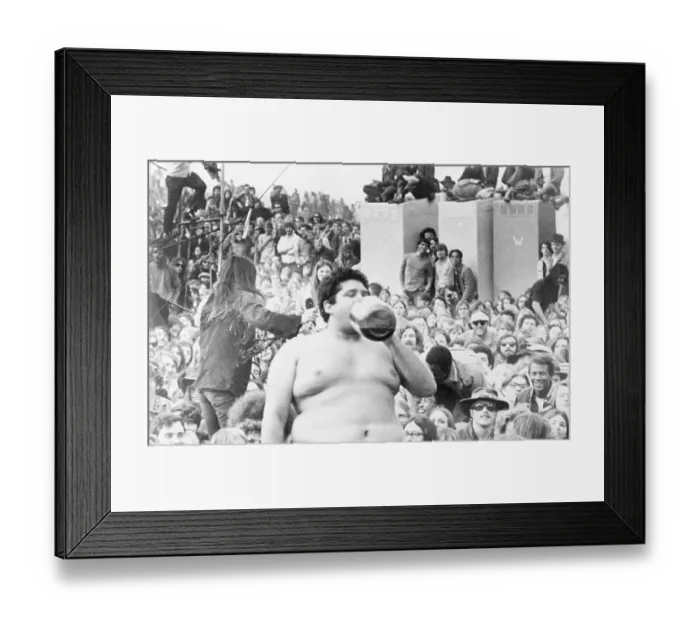 Framed Print : Young Man Drinking from Bottle in the Nude Framed Print : Young Man Drinking from Bottle in the Nude