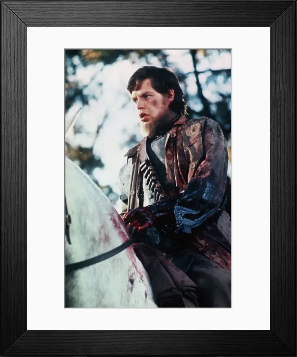 Framed Print : Mick Jagger Covered in Blood Framed Print : Mick Jagger Covered in Blood