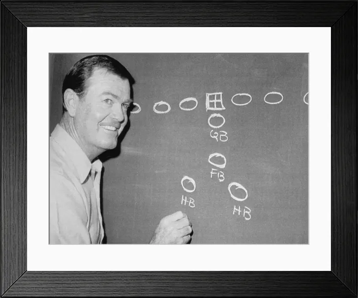 Framed Print : Portrait of Darrell Royal Framed Print : Portrait of Darrell Royal