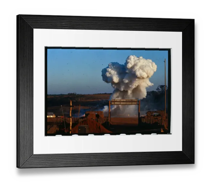 Framed Print : Artillery Smoke Cloud Rising into the Sky Framed Print : Artillery Smoke Cloud Rising into the Sky