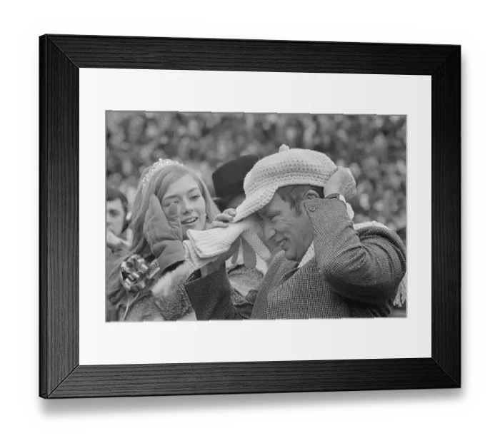 Framed Print : Prime Minister Pierre E. Trudeau Adjusting His Cap in Sports Stadium Framed Print : Prime Minister Pierre E. Trudeau Adjusting His Cap in Sports Stadium