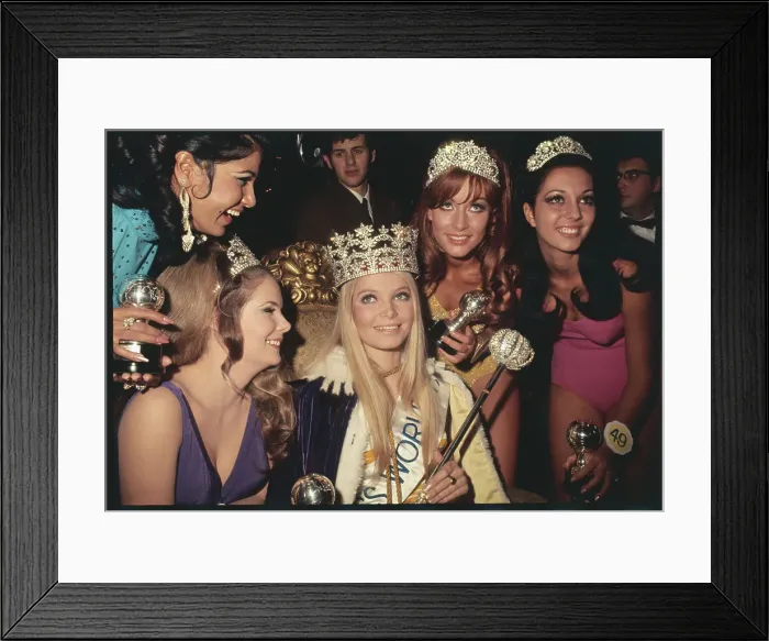 Framed Print : Eva Hueber-Staier Being Congratulated by the Runners Up Framed Print : Eva Hueber-Staier Being Congratulated by the Runners Up