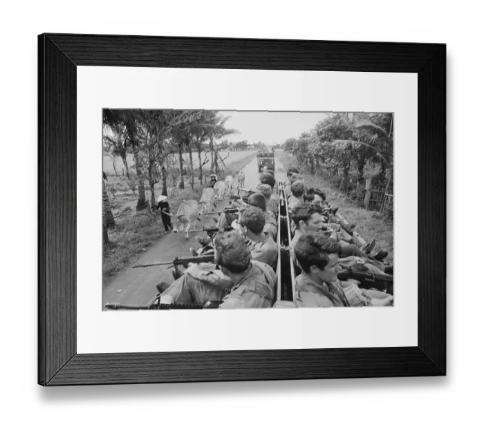 Framed Print : Truckload of Soldiers in Vietnam Framed Print : Truckload of Soldiers in Vietnam
