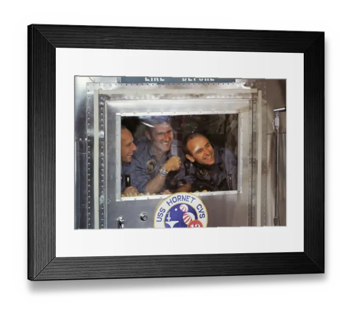 Framed Print : Astronauts Peering from Window