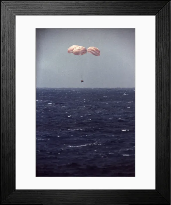 Framed Print : Apollo 12 Lunar Module Falling Towards the Ocean Framed Print : Apollo 12 Lunar Module Falling Towards the Ocean