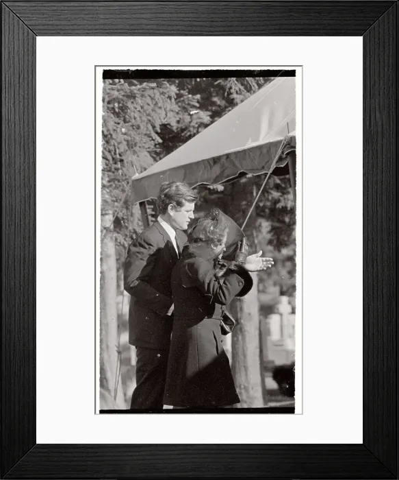 Framed Print : Mrs. Rose Kennedy Walking to Her Husband's Grave Site Framed Print : Mrs. Rose Kennedy Walking to Her Husband's Grave Site