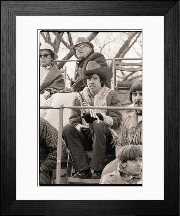 Framed Print : Arlo Guthrie Seated Holding Flag Framed Print : Arlo Guthrie Seated Holding Flag