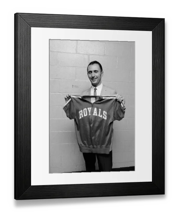 Framed Print : Bob Cousy With Cincinnati Royals Jersey Framed Print : Bob Cousy With Cincinnati Royals Jersey
