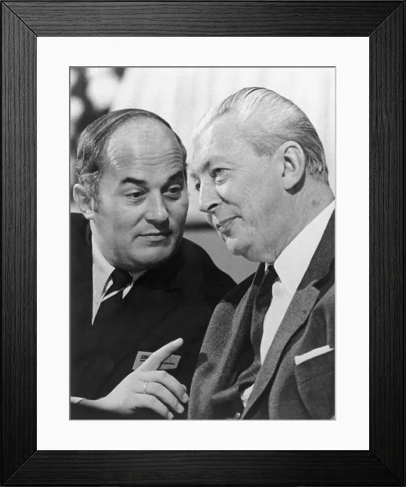 Framed Print : Kurt George Kiesinger Alongside Rainer Barzel Framed Print : Kurt George Kiesinger Alongside Rainer Barzel