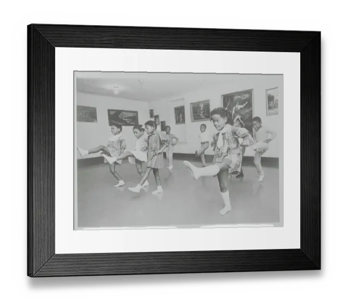 Framed Print : Children Taking Dancing Lessons Framed Print : Children Taking Dancing Lessons
