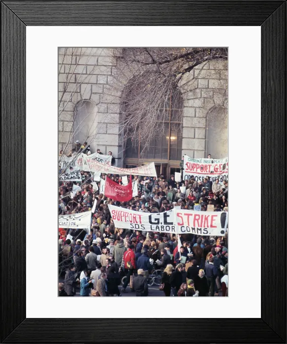 Framed Print : View of Moratorium Day Demonstration Framed Print : View of Moratorium Day Demonstration