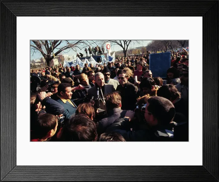 Framed Print : Eugene McCarthy Addressing Demonstration Framed Print : Eugene McCarthy Addressing Demonstration
