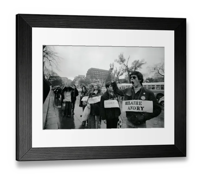 Framed Print : Vietnam Protesters Marching at White House Framed Print : Vietnam Protesters Marching at White House