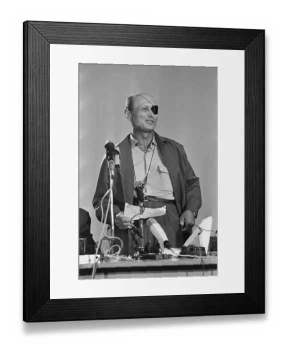 Framed Print : Israeli Defense Minister Moshe Dayan Framed Print : Israeli Defense Minister Moshe Dayan