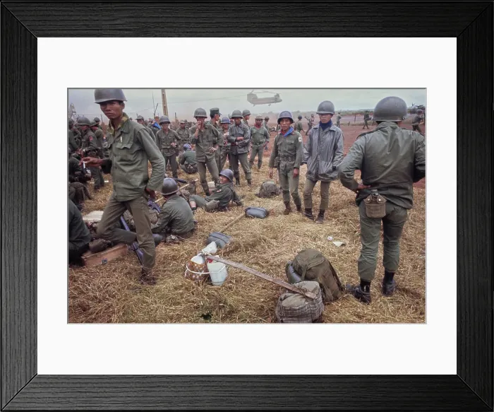 Framed Print : Cambodian Border Patrol, Vietnam War Framed Print : Cambodian Border Patrol, Vietnam War