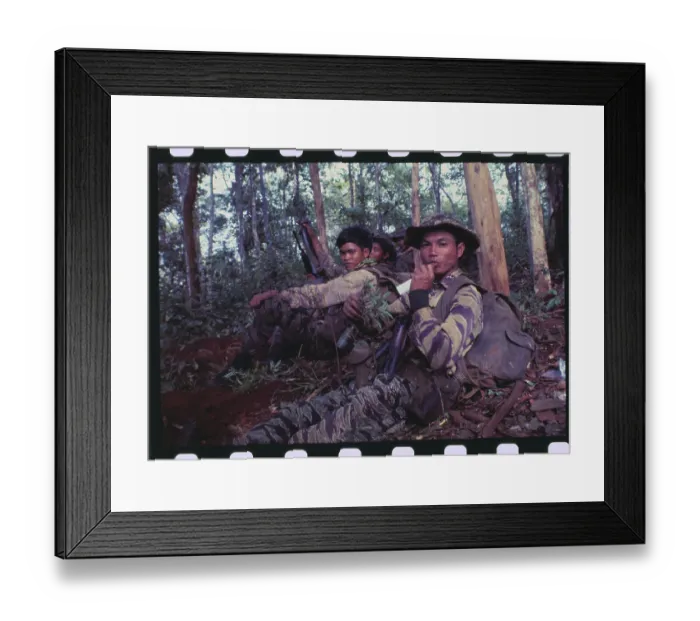 Framed Print : CIDG and ARVN Troops Patrolling Near Cambodian Border Framed Print : CIDG and ARVN Troops Patrolling Near Cambodian Border