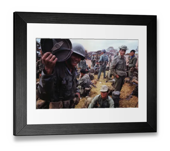 Framed Print : CIDG and ARVN Troops Patrolling Near Cambodian Border Framed Print : CIDG and ARVN Troops Patrolling Near Cambodian Border