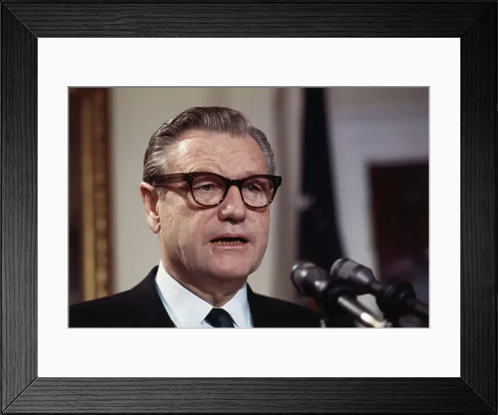 Framed Print : Nelson Rockefeller Making a Speech