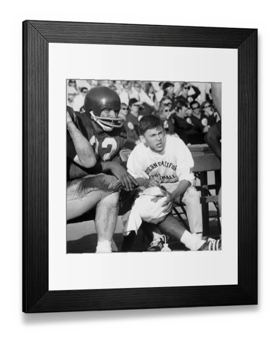 Framed Print : O.J. Simpson Ices His Knee During a Game Framed Print : O.J. Simpson Ices His Knee During a Game