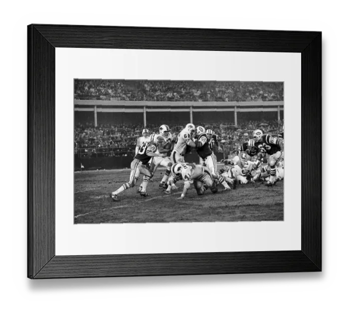 Framed Print : O.J. Simpson Making a Four-Yard Gain Against the Jets Framed Print : O.J. Simpson Making a Four-Yard Gain Against the Jets